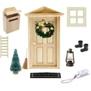 Wichteltür Super Idee Weihnachten Set Miniatur Wichtel Set