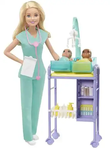 Die beste Barbie-Puppe Barbie GKH23 Kinderärztin-Spielset 2026 Test Bestseller Barbie-Puppe Barbie GKH23 Kinderärztin-Spielset