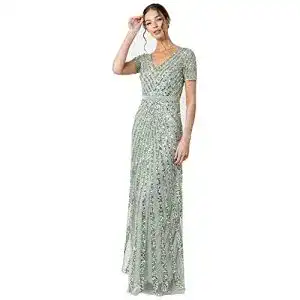 Abendkleid lang Maya Deluxe Damen Maxi Women’s Embellished Sequin
