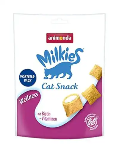 Katzenleckerlies animonda Milkies Wellness, getreidefrei, 6 x 120 g
