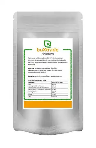 Die beste Pinienkerne Buxtrade 1 kg | Grade A1 | naturbelassen | pflanzlich 2026 Test Bestseller Pinienkerne Buxtrade 1 kg | Grade A1 | naturbelassen | pflanzlich