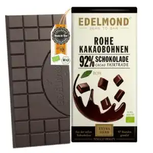 Edelmond-Schokolade Edelmond Rohe 92% Bio Schokolade