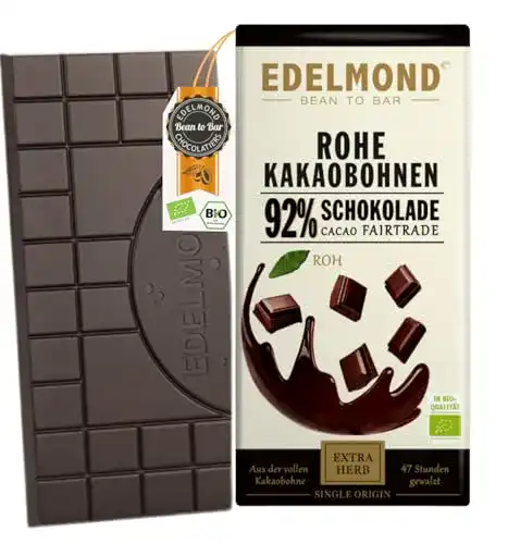 Edelmond-Schokolade Edelmond Rohe 92% Bio Schokolade