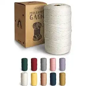 Baumwollgarn goodspot ® Premium Makramee Garn Natur TESTSIEGER – 3mm