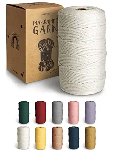 Makramee-Garn goodspot ® Premium Makramee Garn Natur