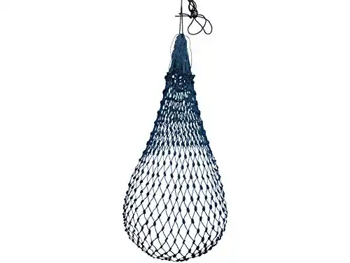 Heunetz German Riding zweifarbig blau-schwarz Profi engmaschig