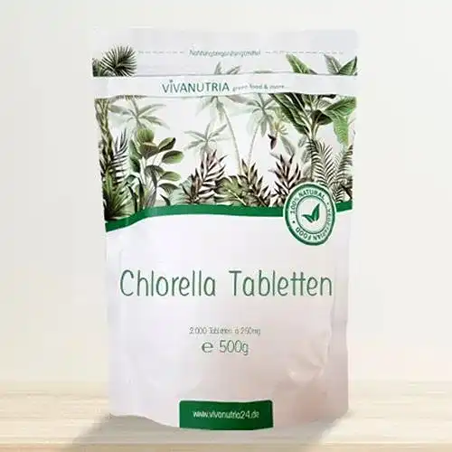 Chlorella Vivanutria Presslinge 500g, 2000 Tabletten ohne Zusätze