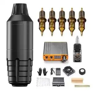 Tattoo-Pen Hawink Rotary Tattoo Maschine Pen Kit 20 Patronen