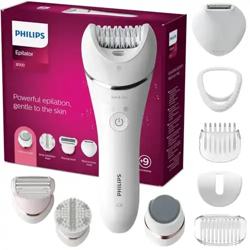 Philips-Haarentferner Philips Series 8000 Epilierer, nass u. trocken