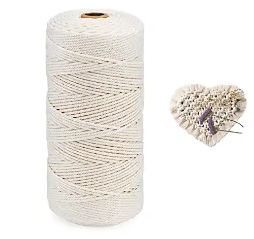 Häkelgarn Homewit Makramee Garn 2 mm x 220 m Baumwolle