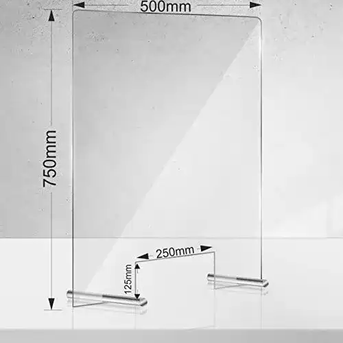 Acrylglas-Spuckschutz Manschin Laserdesign Spuckschutz Plexiglas