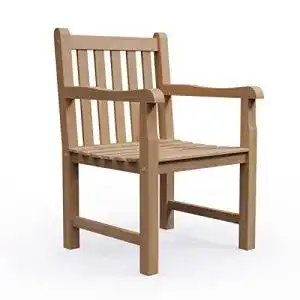 Gartenstuhl (Holz) KMH ® Teakholz Gartensessel Classic