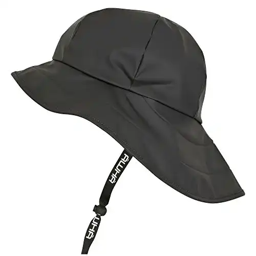 Regenhut AWHA Südwester schwarz/Unisex – wasserdicht