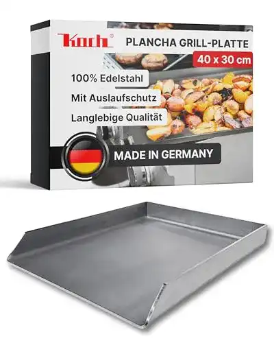 Edelstahl-Plancha Koch #42 Edelstahl PLANCHA 400 x 300mm