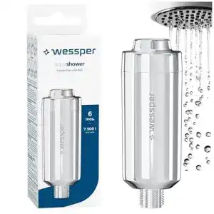 Duschfilter Wessper AWF-SWR-P-ANM-W FITaqua, KDF, 1/2 Gewinde