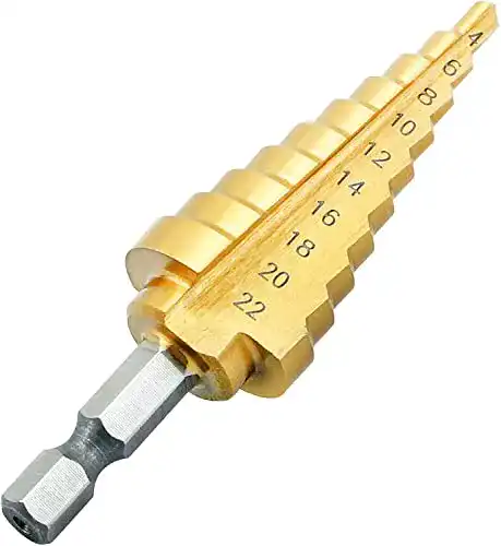 Stufenbohrer SYCEES HSS Profi 4 – 22mm Schälbohrer Konusbohrer