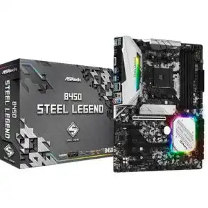 ASRock-Mainboard ASRock MB B450 Steel Legend AM4 ATX HDMI/DP DDR4 Retail