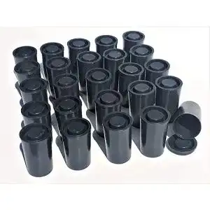 Filmdosen 50 Schwarze mit Deckel Wasserdicht