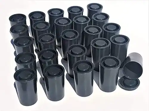 Filmdosen 50 Schwarze mit Deckel Wasserdicht