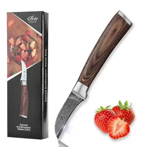 Wakoli-Damastmesser Wakoli EDIB Damastmesser Schälmesser