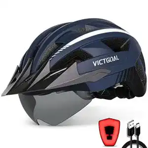 Fahrradhelm mit Visier VICTGOAL Fahrradhelm MTB Helm