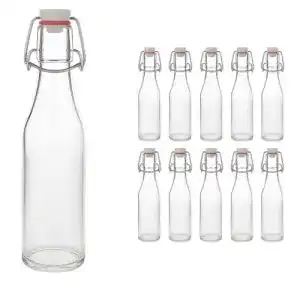 Bügelflaschen hocz 10er Set Bügelflasche Glasflaschen 330ml