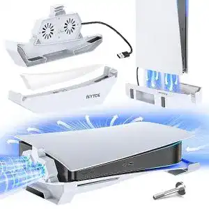 PS5-Standfuß Kytok PS5 Standfuß mit Leisem Lüfter, Verbesserter
