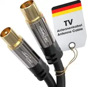 Koaxialkabel KabelDirekt Antennenkabel, 10m, 75 Ohm