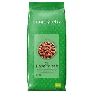 Haselnüsse Mundo Feliz Rohe aus Bio-Anbau, 2 x 500 g