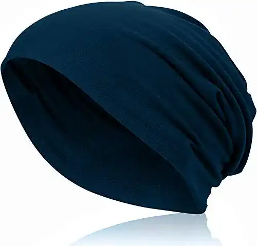 Beanie Ted Williams Unisex Marine blau aus feinem Jersey Gewebe
