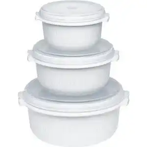 Mikrowellengeschirr Emsa 459061200 3-teilig Mikrowellentopf-Set