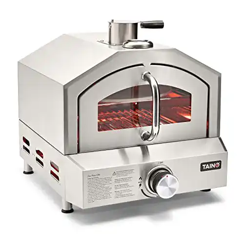 Pizzaofen Gas TAINO Pizzaofen Pizzastein Django 43 x 56 x 49 cm