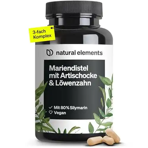 Artischocken-Kapseln natural elements, 120 Kapseln, hochdosiert
