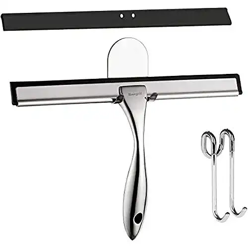 Duschabzieher Ibergrif , mit Halter, Duschwischer mit Wandaufhänger