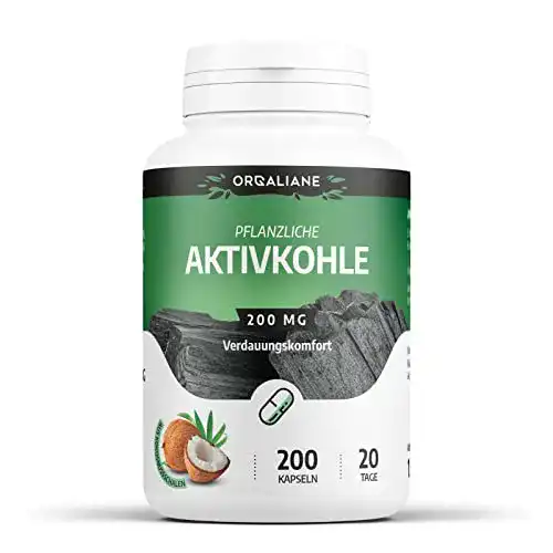 Aktivkohle-Kapseln SPN Aktive Kohle – 200mg – 200 Kapseln