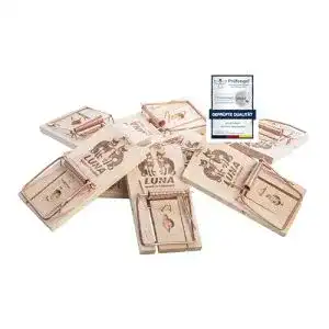 Mausefalle Schlagfalle NEUSTANLO 20er Pack Mäusefallen Holz