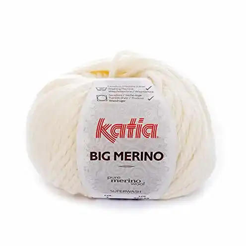 Katia-Wolle Katia Big Merino 003 wollweiß 100g Wolle