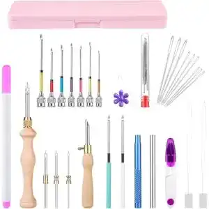 Punch-Needle MSDADA Stickerei Starter Kit, Stickgarnituren