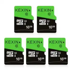 Micro-SD 16GB KEXIN Micro SD Karte 16GB 5 Stück Speicherkarte