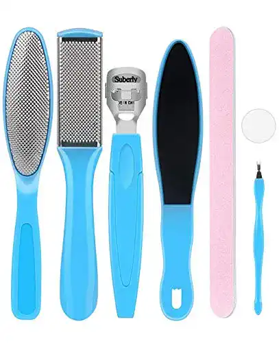 Hornhauthobel ILLUVA Fussfeile, 8 in 1 Professionelle Pediküre Set