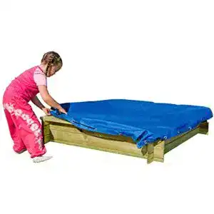 Sandkasten-Abdeckung Gartenpirat 120×120 cm wasserdicht