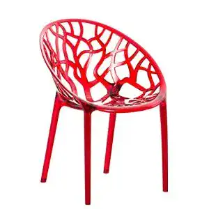 Stapelstühle CLP Design-Gartenstuhl Crystal Kunststoff