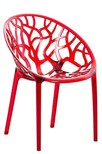 Stapelstühle CLP Design-Gartenstuhl Crystal Kunststoff