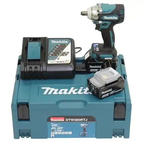 Akku-Schlagschrauber Makita DTW300RTJ 18 V / 5,0 Ah, 2 Akkus