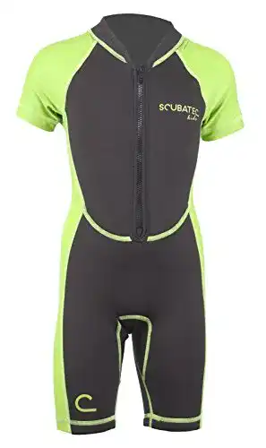 Neoprenanzug Kinder Scubatec Neopren-Lycra Kindershorty, grün
