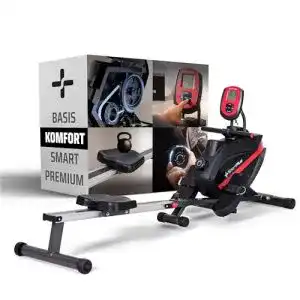 Sportgerät für zuhause SportPlus Rudergerät, klappbar, leise