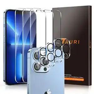 iPhone-13-Pro-Panzerglas TAURI Screen Schutzfolie, 3 Stück