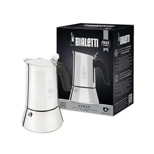 Espressokocher Bialetti 7254 New Venus Caffettiera in Acciaio Inox