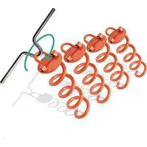 Bodenanker riijk 4X Erdanker für Trampolin, aus 1cm Ø Stahl