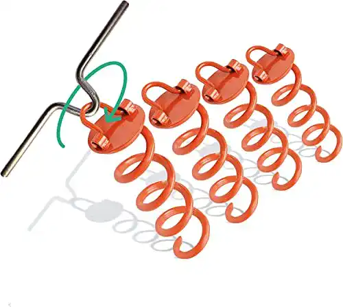 Bodenanker riijk 4X Erdanker für Trampolin, aus 1cm Ø Stahl